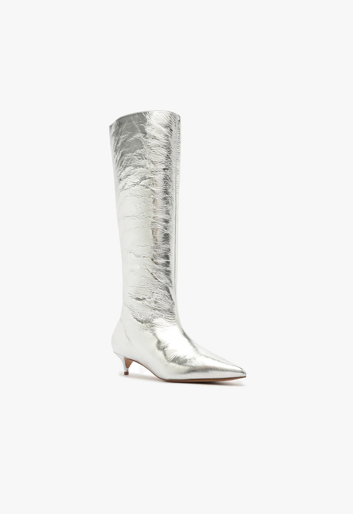 Gail Up Smashed Metallic Leather Boot