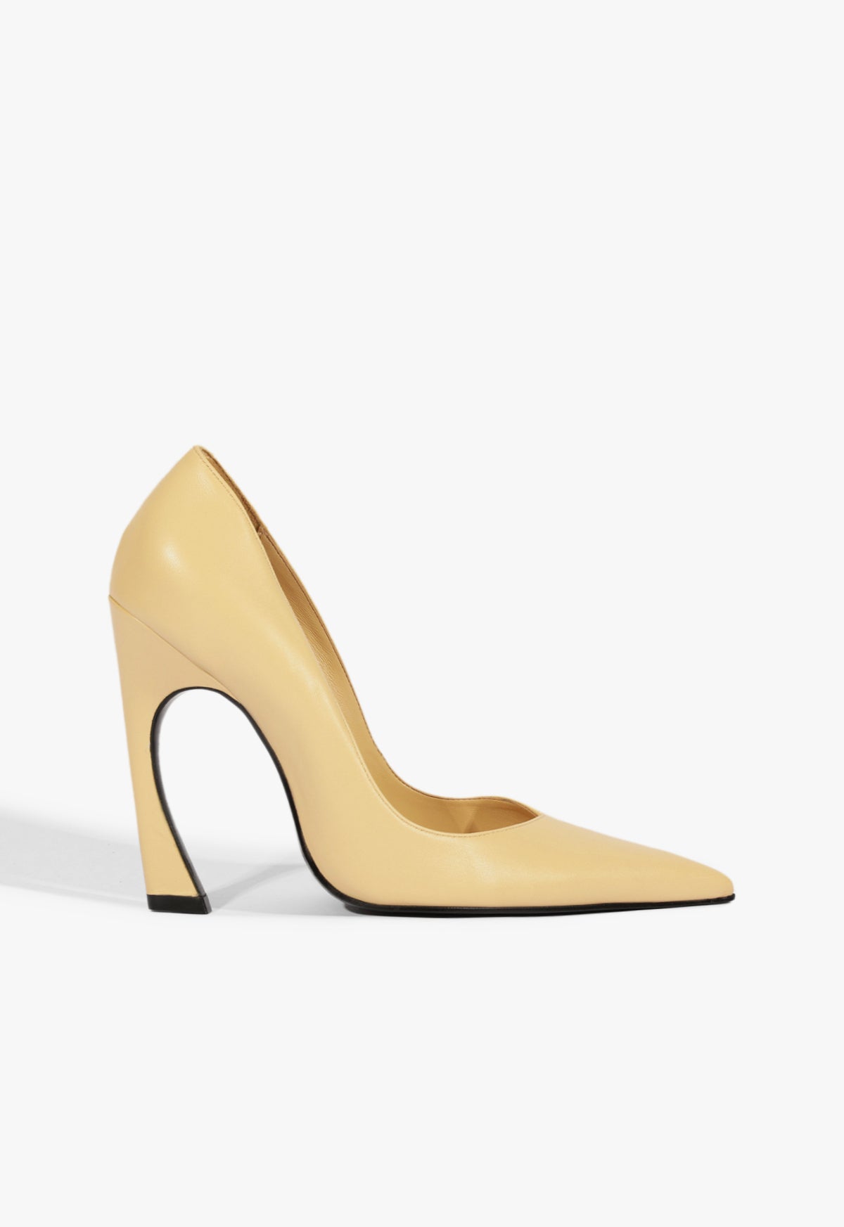 Lexi High Sculptural Beige Pump