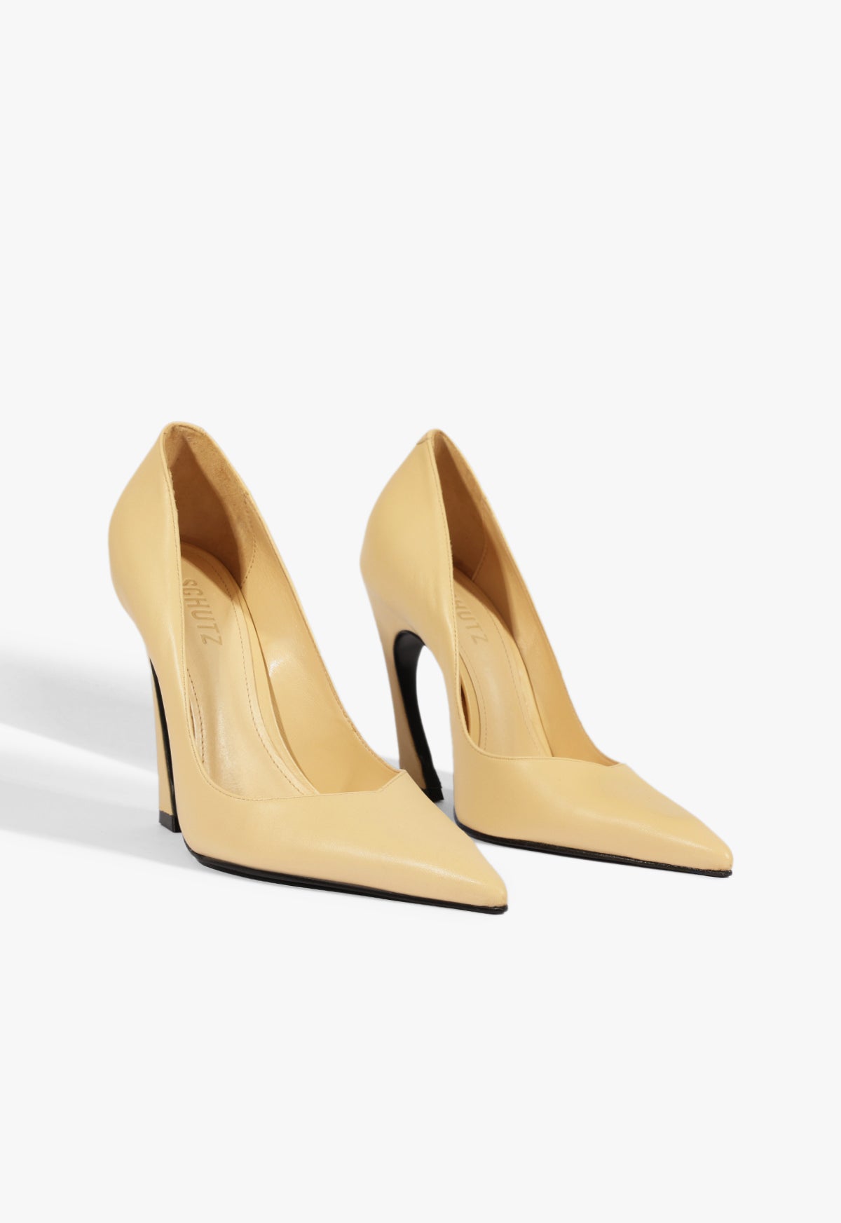 Lexi High Sculptural Beige Pump