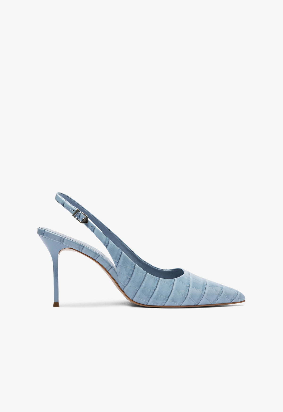 Paola High Stiletto Blue Pump