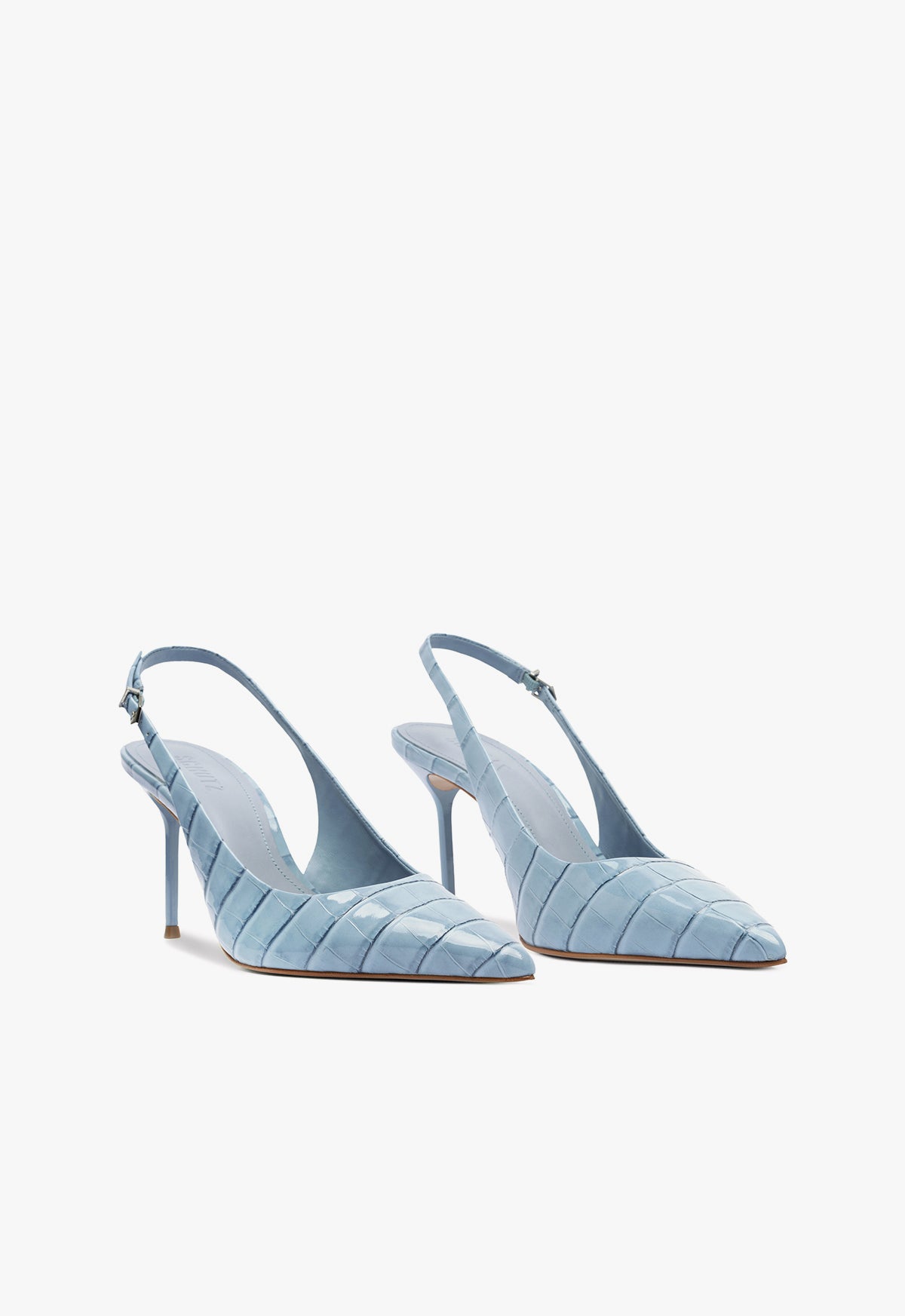 Paola High Stiletto Blue Pump