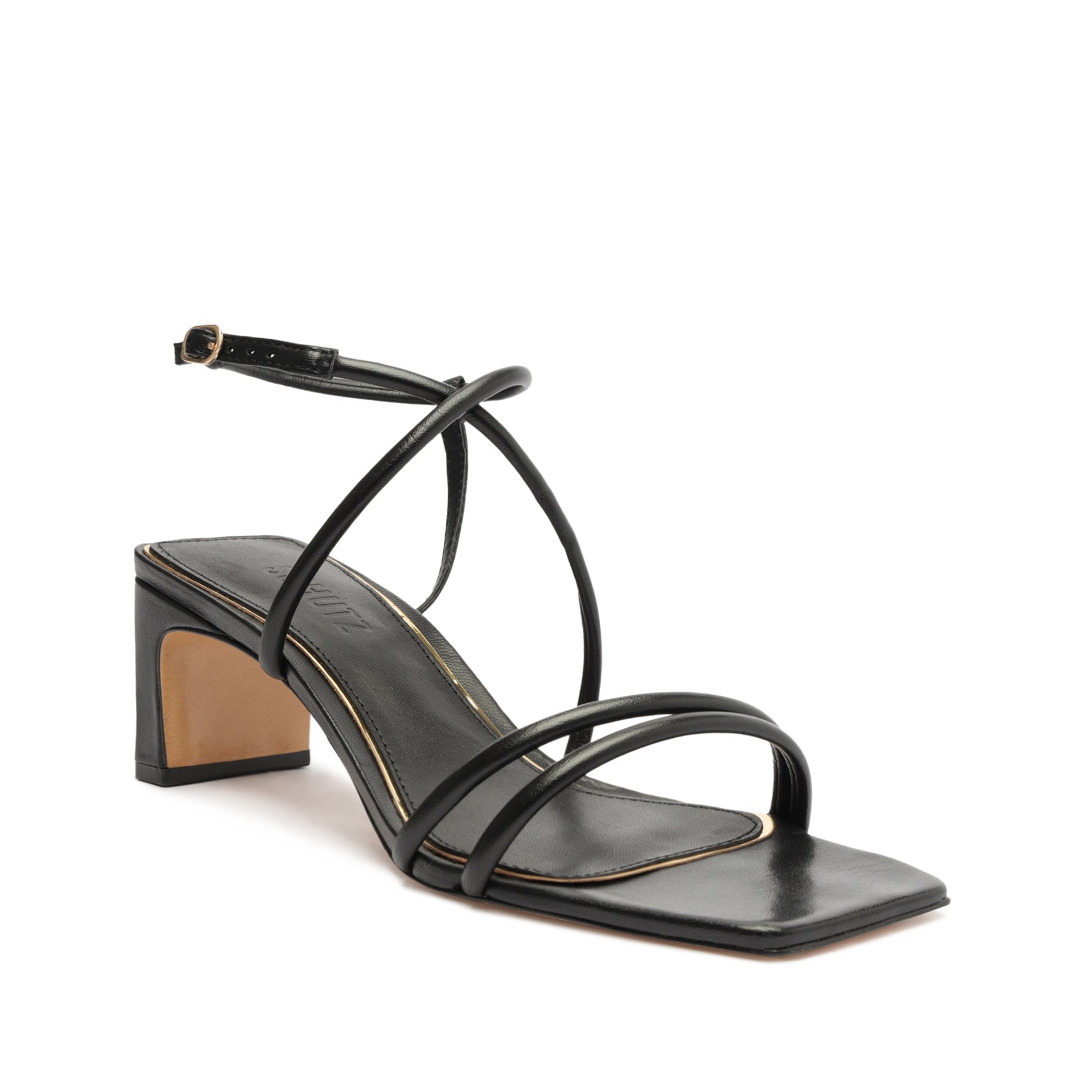 Aimee Block Leather Sandal