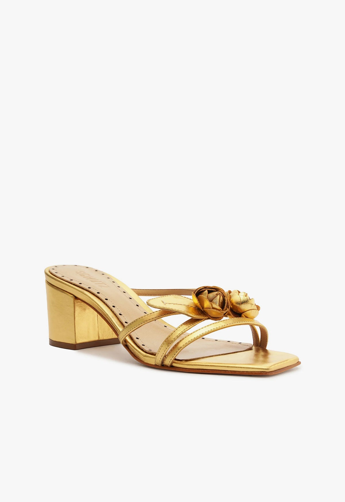 Alma Metallic Leather Sandal