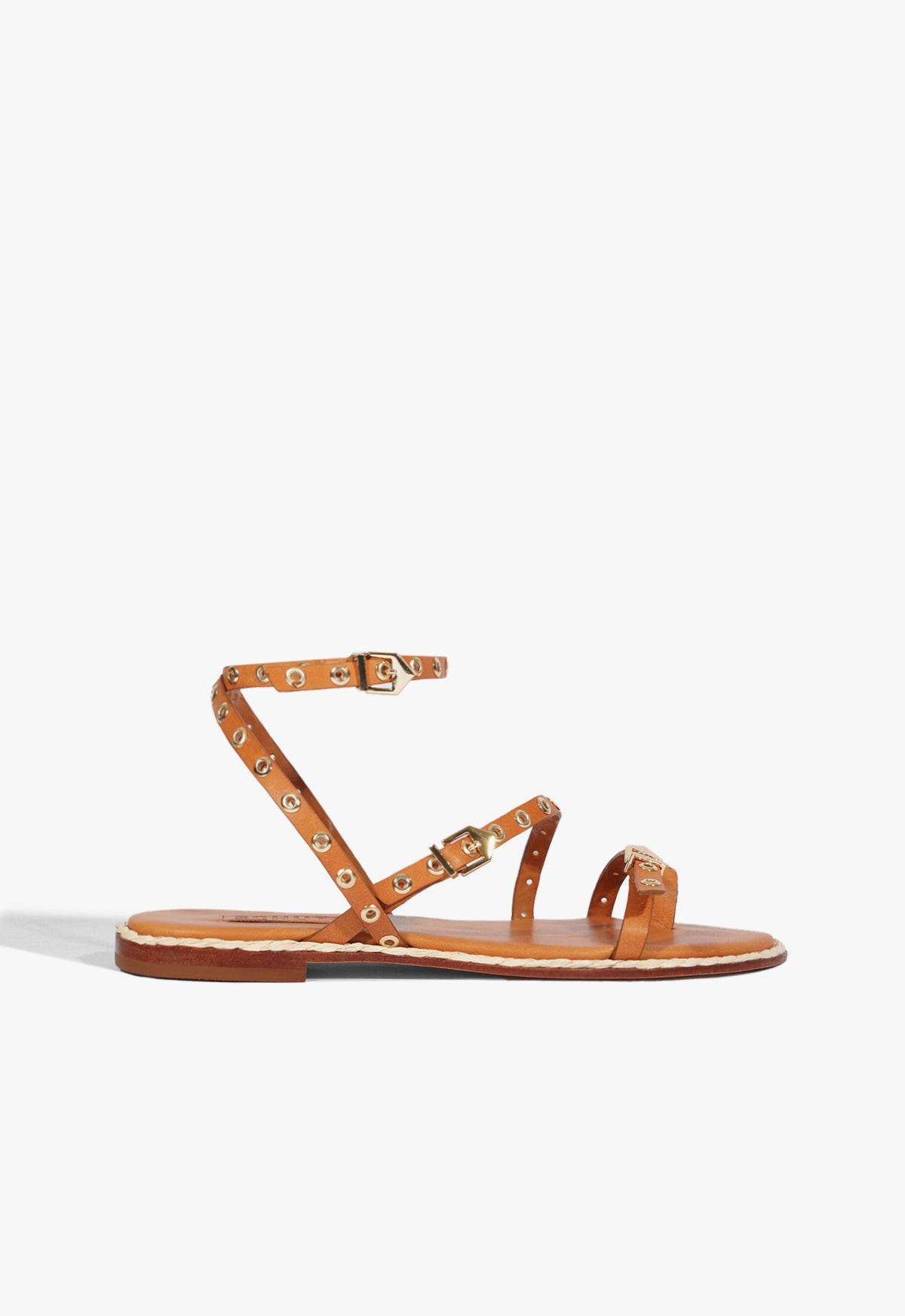 Annete Brown Leather Sandal