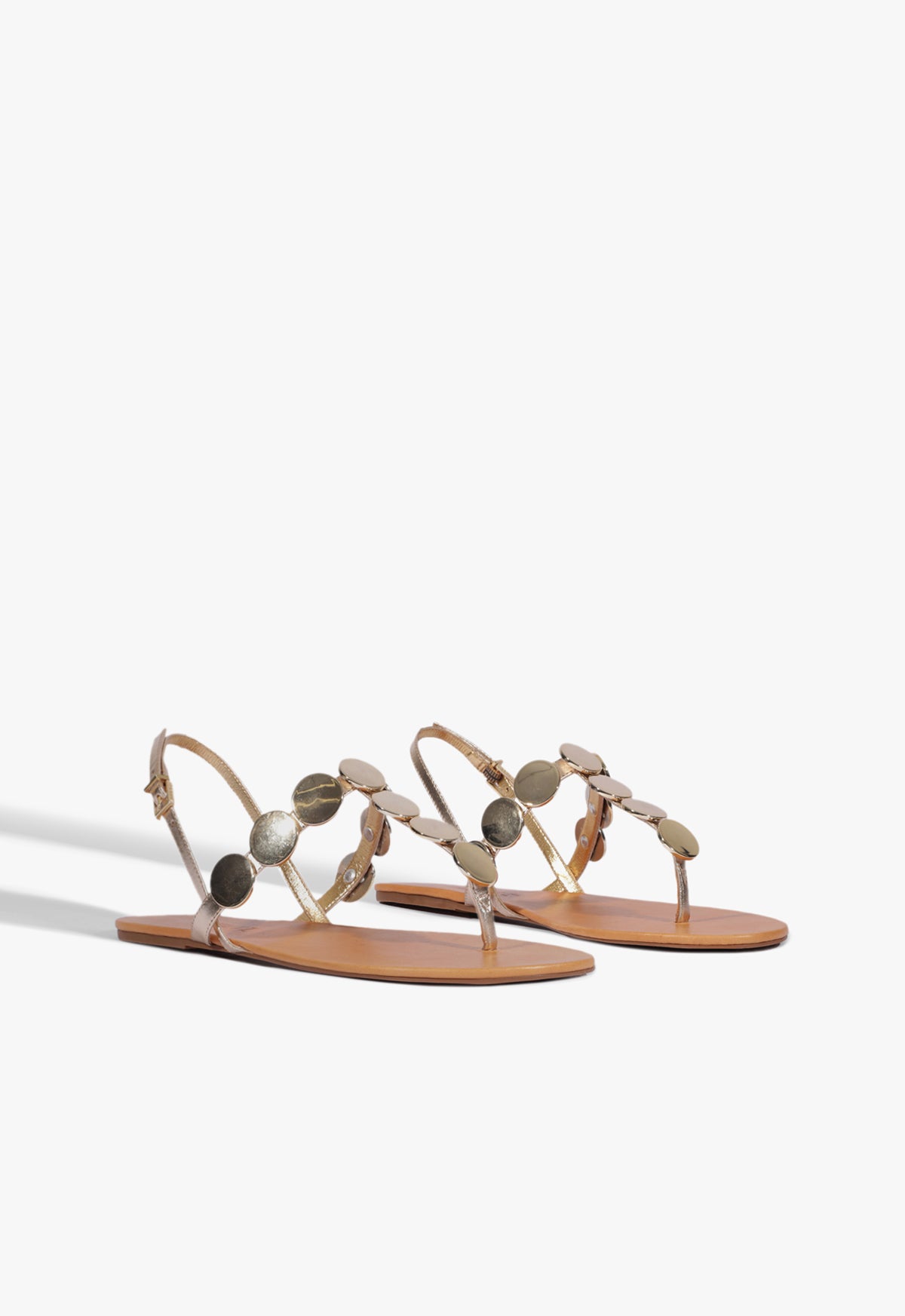 Acacia Gold Leather Sandal